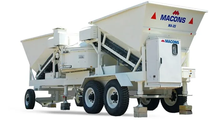 MACONS mobile concrete batching plant